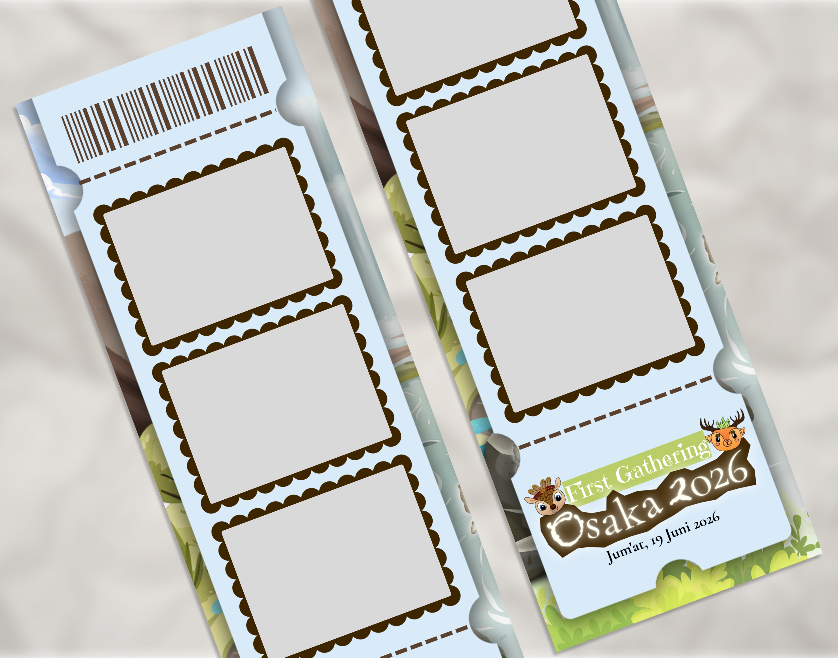 OSAKA TICKET SCALLOP BORDER