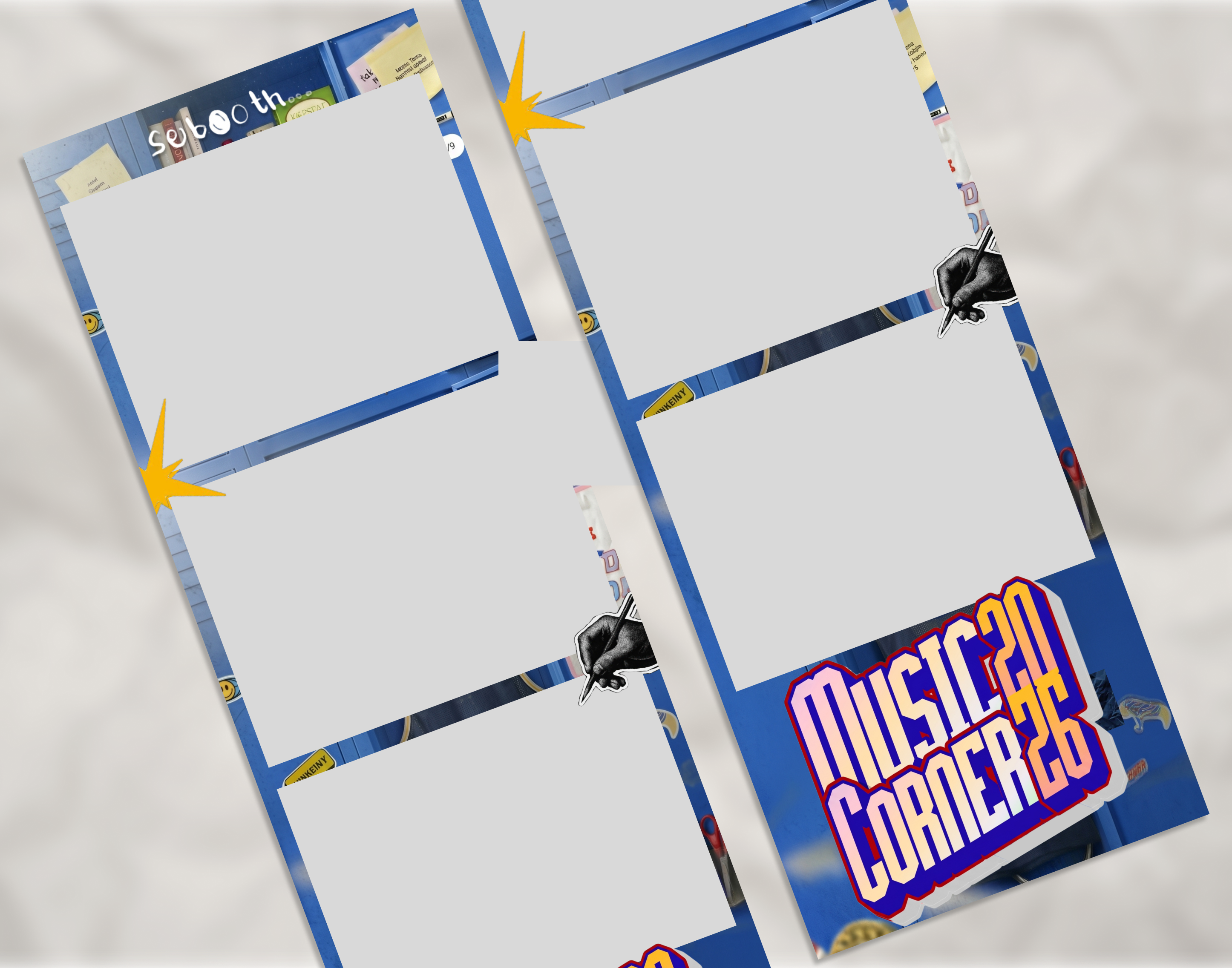 BLUE LOCKER SCHOOL SCRAPBOOK